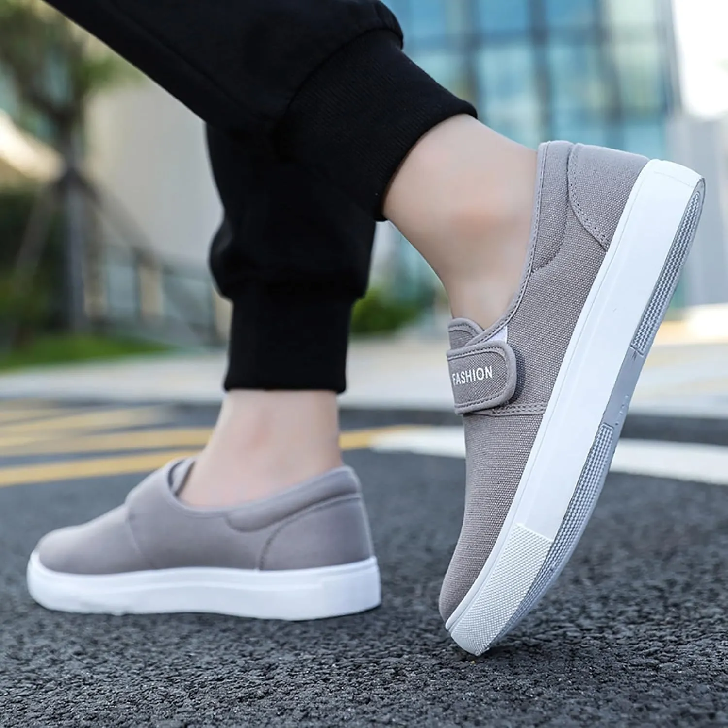 Fashion Lightweight Sneakers for Men Breathable Casual Comfortable Walking Sneaker Soft Flat Soled Elderly Shoes
