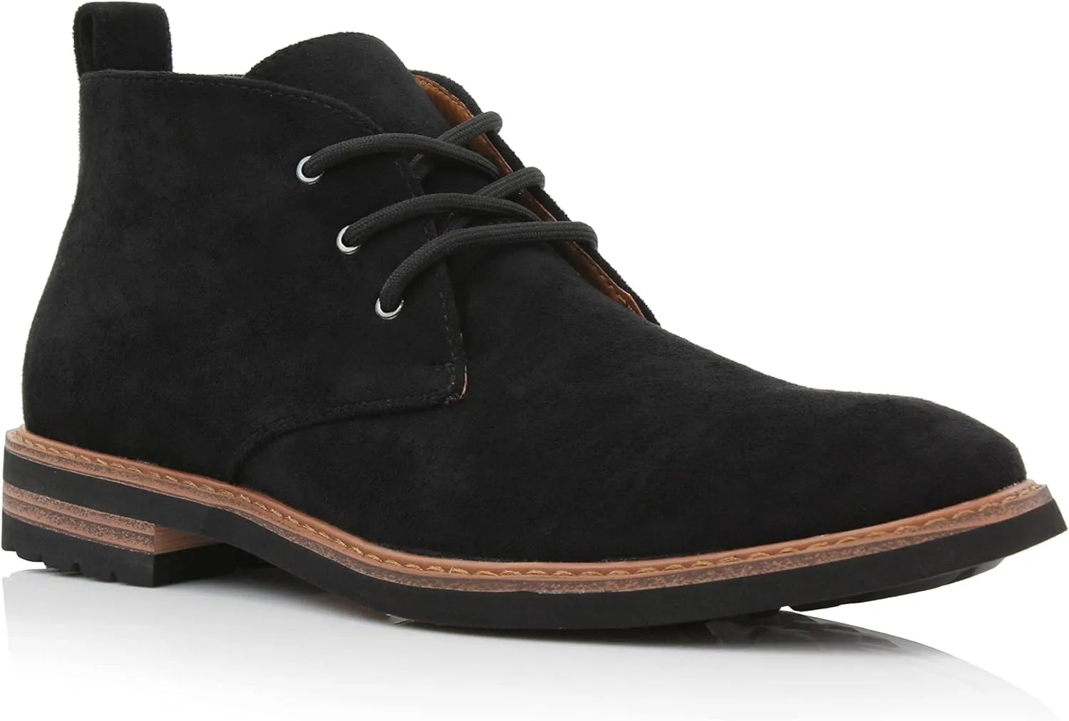 Ferro Aldo Mens Casual Mid-Top Desert Chukka Ankle Boots