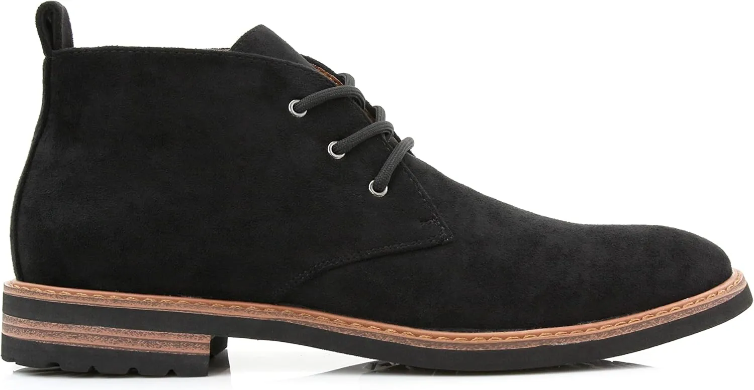 Ferro Aldo Mens Casual Mid-Top Desert Chukka Ankle Boots