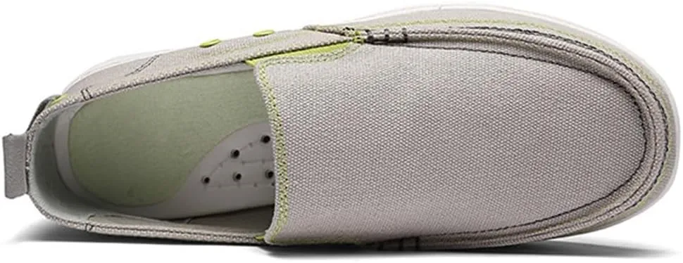 FMURY Canvas Shoes Men Ultralight Breathable Casual Men Shoes Spring Comfortable Loafers Lazy Driving Flats