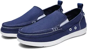FMURY Canvas Shoes Men Ultralight Breathable Casual Men Shoes Spring Comfortable Loafers Lazy Driving Flats