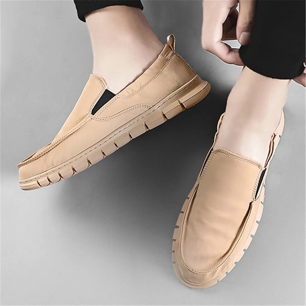FMURY Men's Canvas Shoes Breathable Casual Shoes Outdoor Non-Slip Sneakers Comfortable Driving Shoes(8 Code)