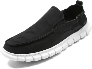 FMURY Men's Canvas Shoes Breathable Casual Shoes Outdoor Non-Slip Sneakers Comfortable Driving Shoes(9.5 Code)