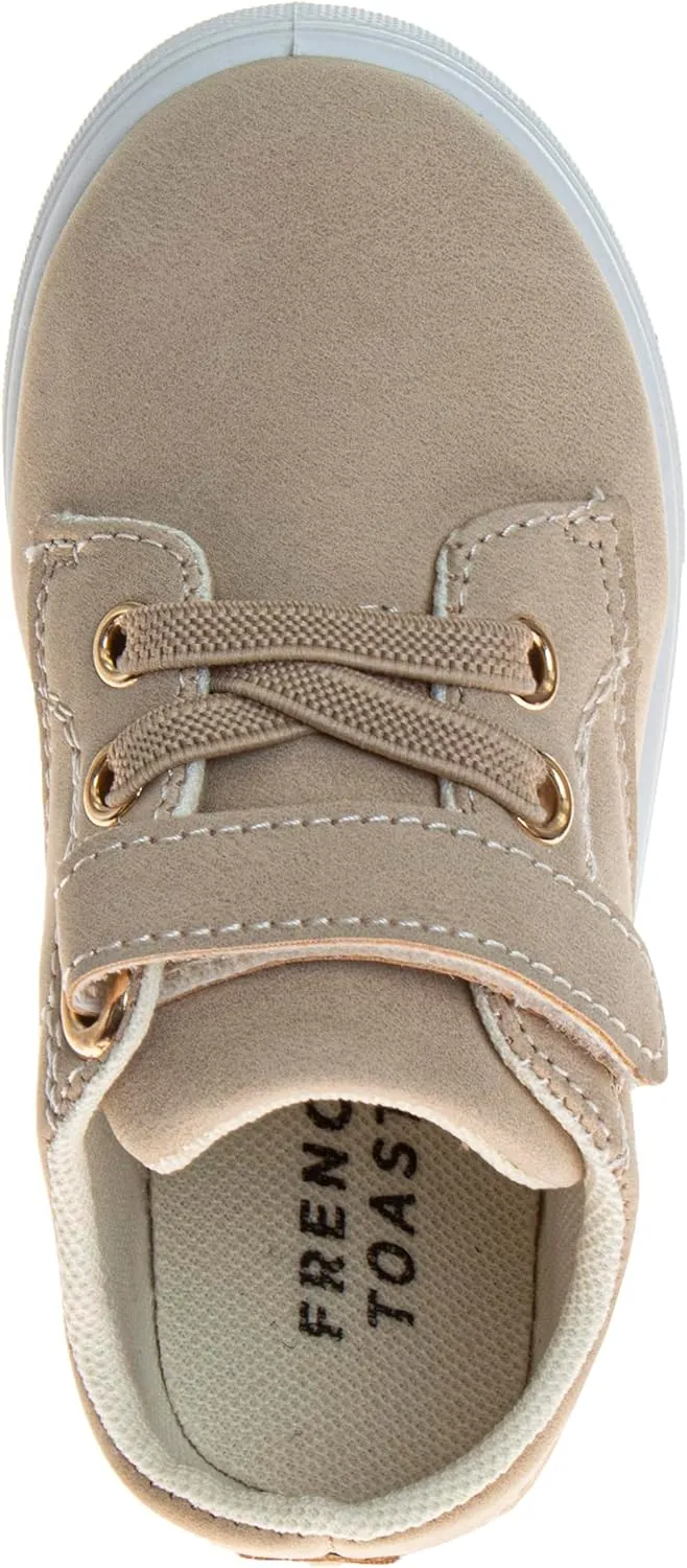 French Toast Boy Sneakers Laceless - Toddlers Athletic Casual Kids Canvas Shoes