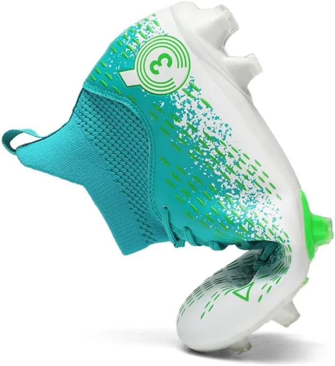 GEXECEUSS Men's Ankle Soccer Cleats for Competition - Comfortable Turf Shoes for Youth - Lightweight Soccer Boots for Training
