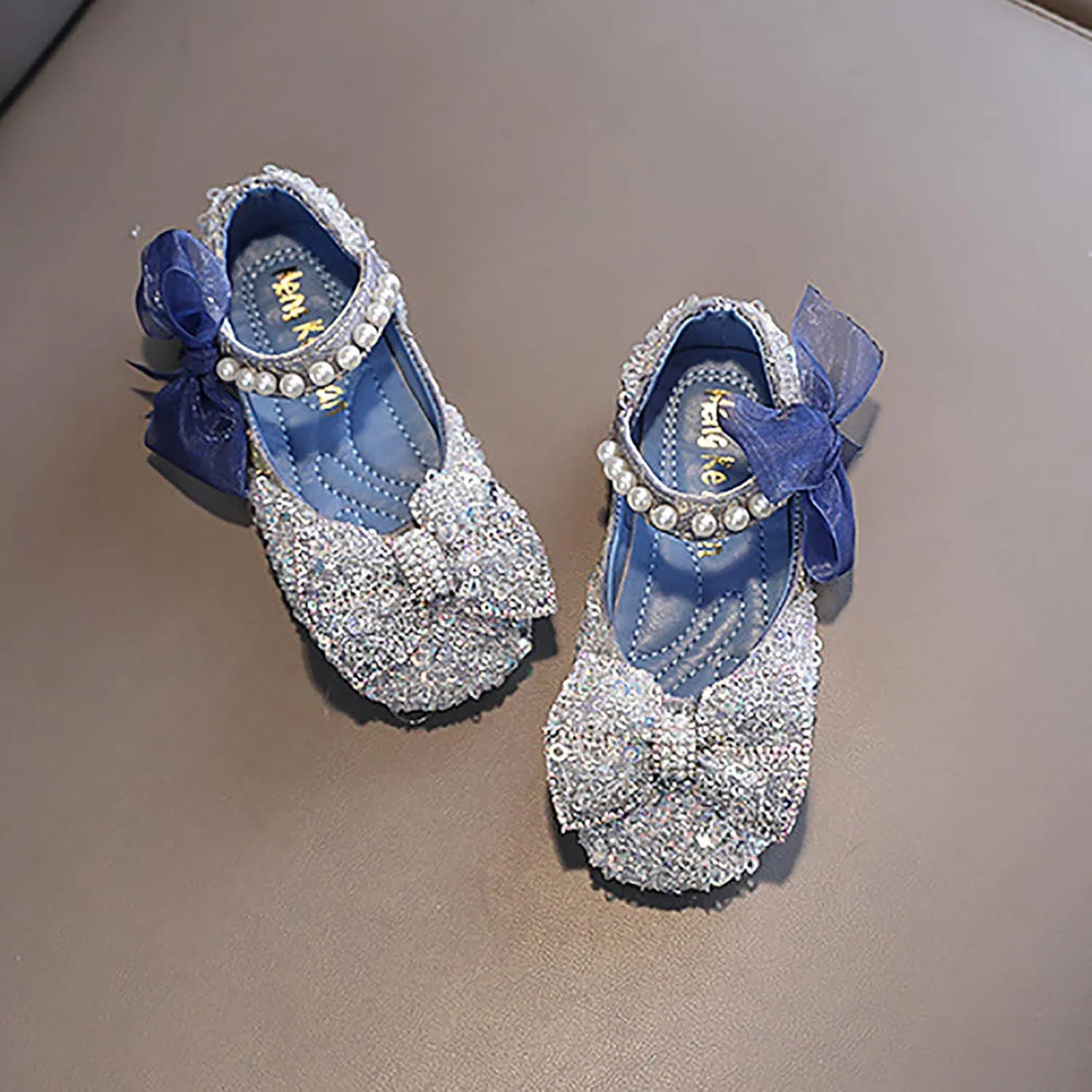 Girls Dress Shoes,Dance Shoes for Girls Childrens Shoes Pearl Princess Shoes Baby Girls Shoes for Party Wedding