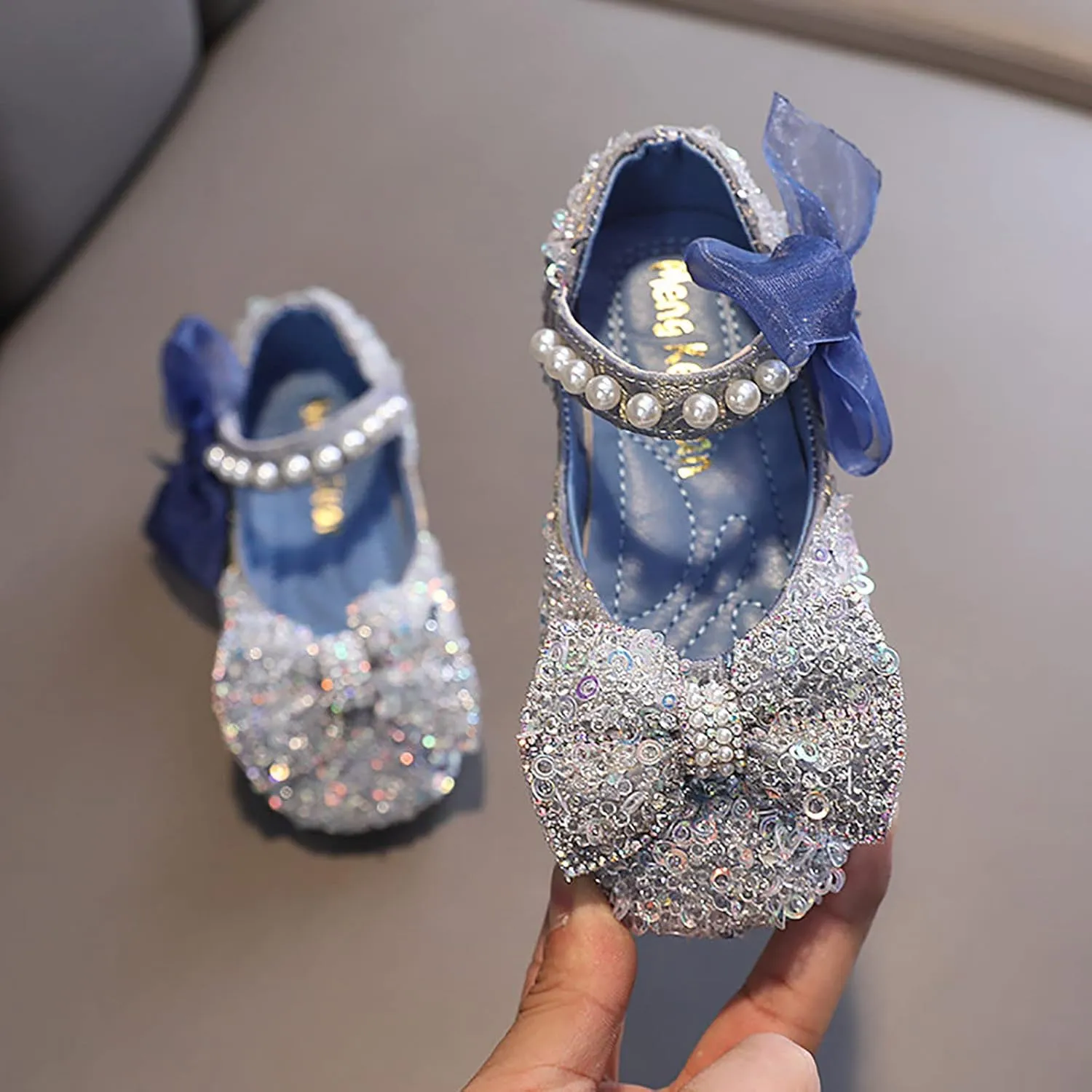 Girls Dress Shoes,Dance Shoes for Girls Childrens Shoes Pearl Princess Shoes Baby Girls Shoes for Party Wedding