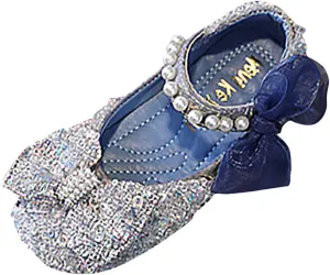 Girls Dress Shoes,Dance Shoes for Girls Childrens Shoes Pearl Princess Shoes Baby Girls Shoes for Party Wedding