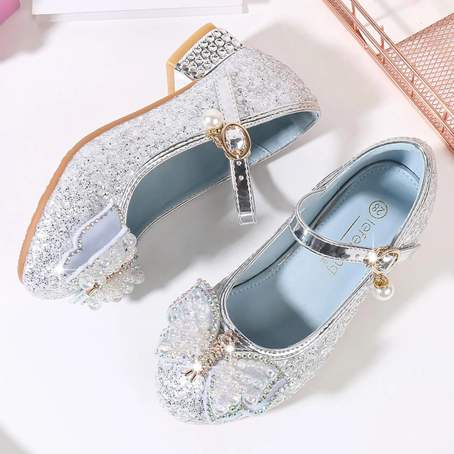 Girls Flip Flops Size 10 Toddler Toddler Little Kid Girls Dress Pumps Glitter Sequins Cute House Shoes Girls