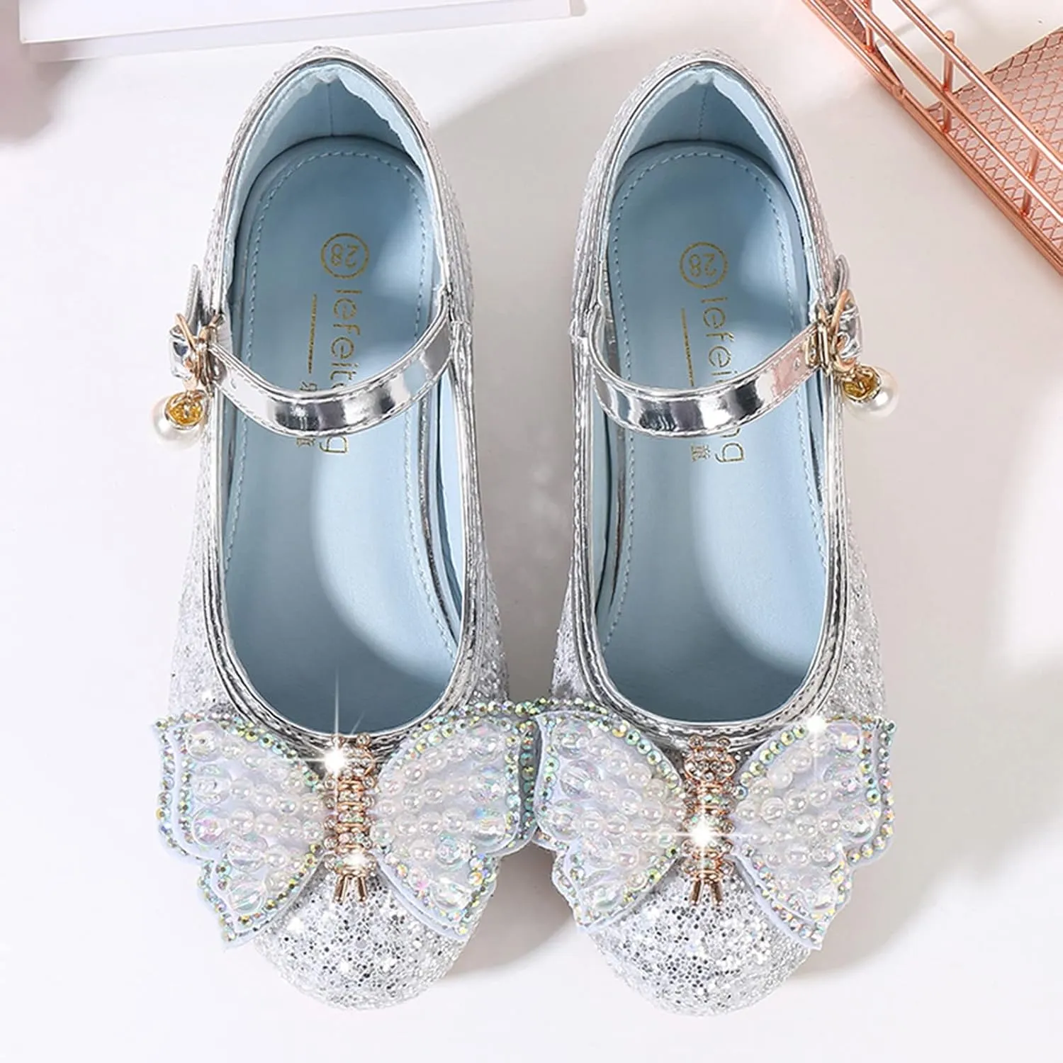 Girls Flip Flops Size 10 Toddler Toddler Little Kid Girls Dress Pumps Glitter Sequins Cute House Shoes Girls