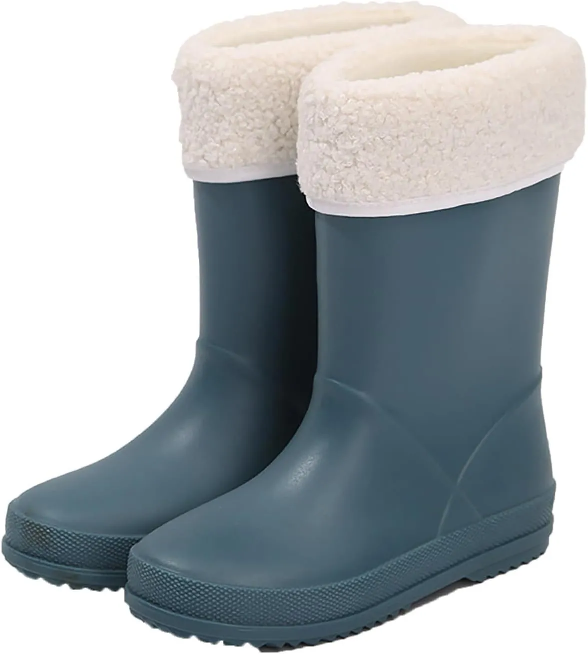 Girl's Winter Snow Boots Infant Faux Fur Lined Ankle Booties Warm Anti-Slip Outdoor Cute Shoes Toddler Walking Shoes