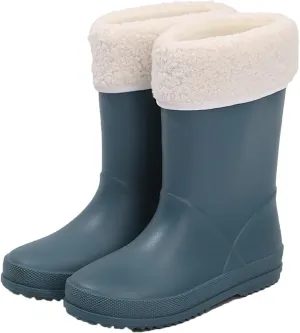 Girl's Winter Snow Boots Infant Faux Fur Lined Ankle Booties Warm Anti-Slip Outdoor Cute Shoes Toddler Walking Shoes