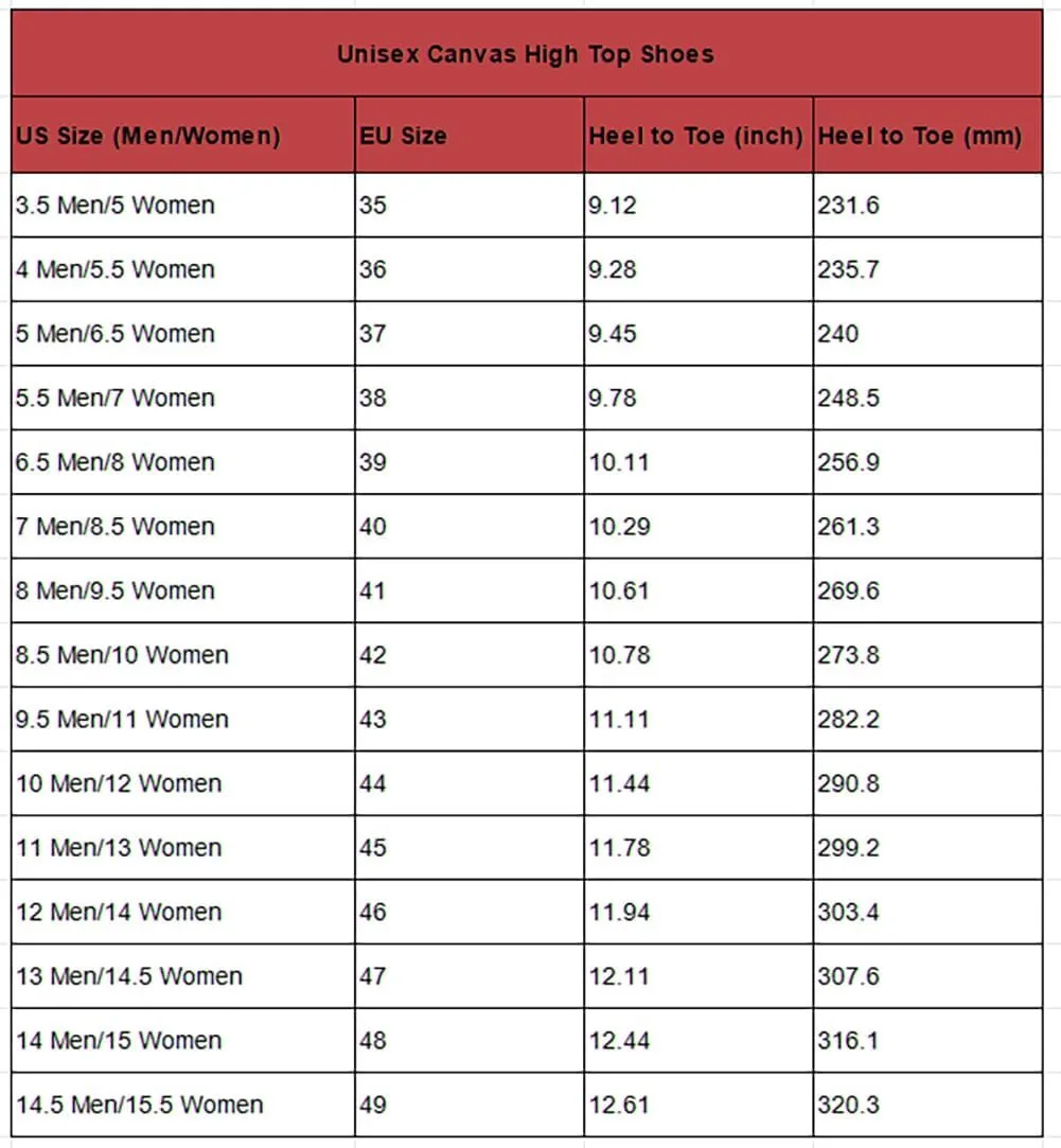 High Top Shoes for Men Women Duck High Top Canvas Sneakers Casual Shoes Gifts for Boys Girls
