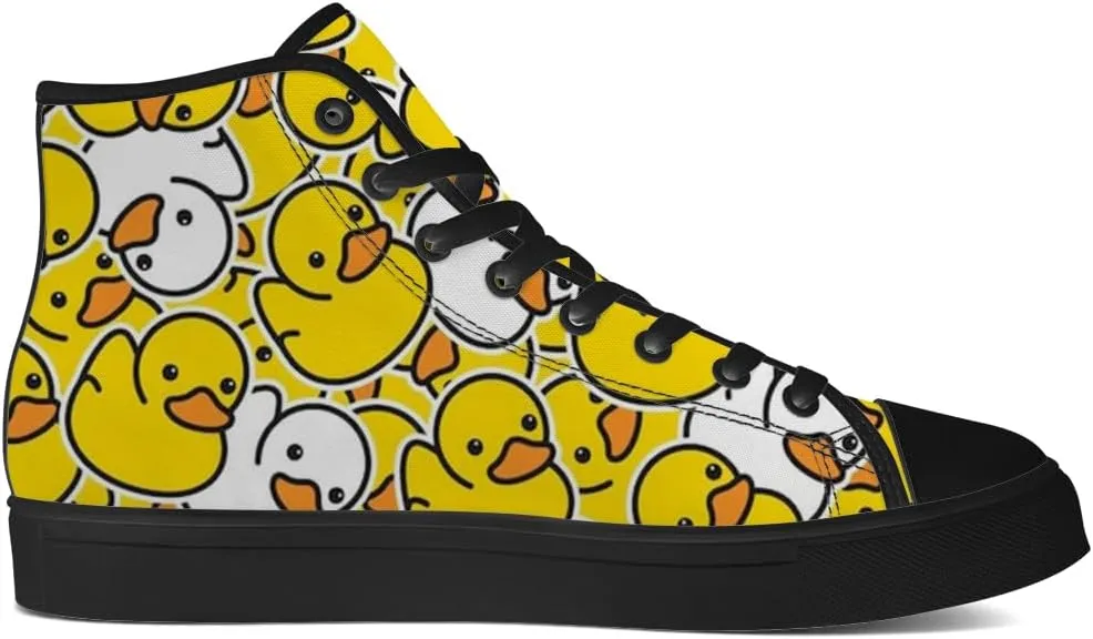 High Top Shoes for Men Women Duck High Top Canvas Sneakers Casual Shoes Gifts for Boys Girls
