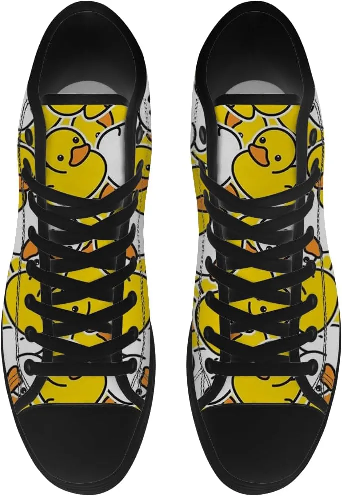 High Top Shoes for Men Women Duck High Top Canvas Sneakers Casual Shoes Gifts for Boys Girls