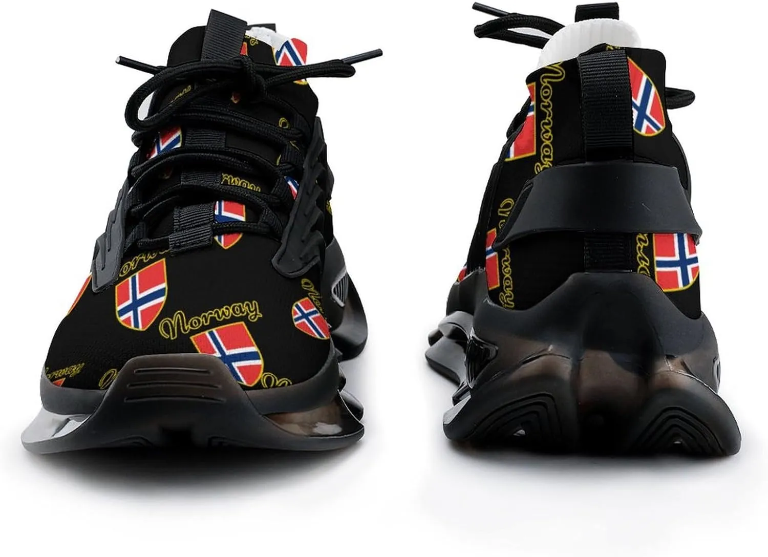 I Love Norway Men's Running Shoes Lightweight Walking Shoe Breathable Sneaker