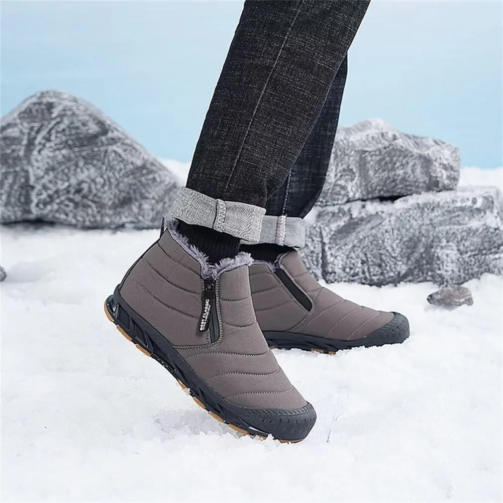 Jakcuz Women Winter Snow Boots Zip Up Fur Lined Warm Ankle Boot Outdoor Anti-slip Waterproof Comfortable Short Boot