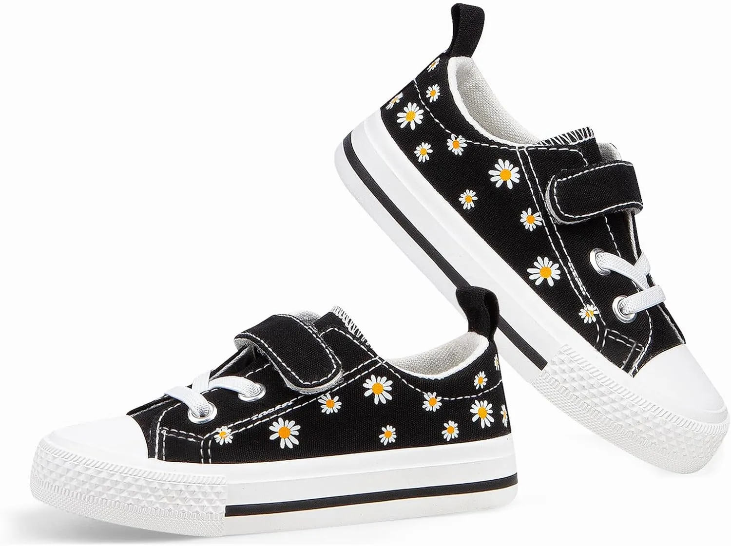 JUDIS Kids Canvas Shoes Adjustable Straps Fashion Casual Sneakers for Boys and Girls