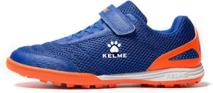 KELME Laceless Soccer Cleats Youth and Kids – Futsal or Turf Soccer Shoes for Boys/Girls – Indoor or Outdoor Velcro Football Boots