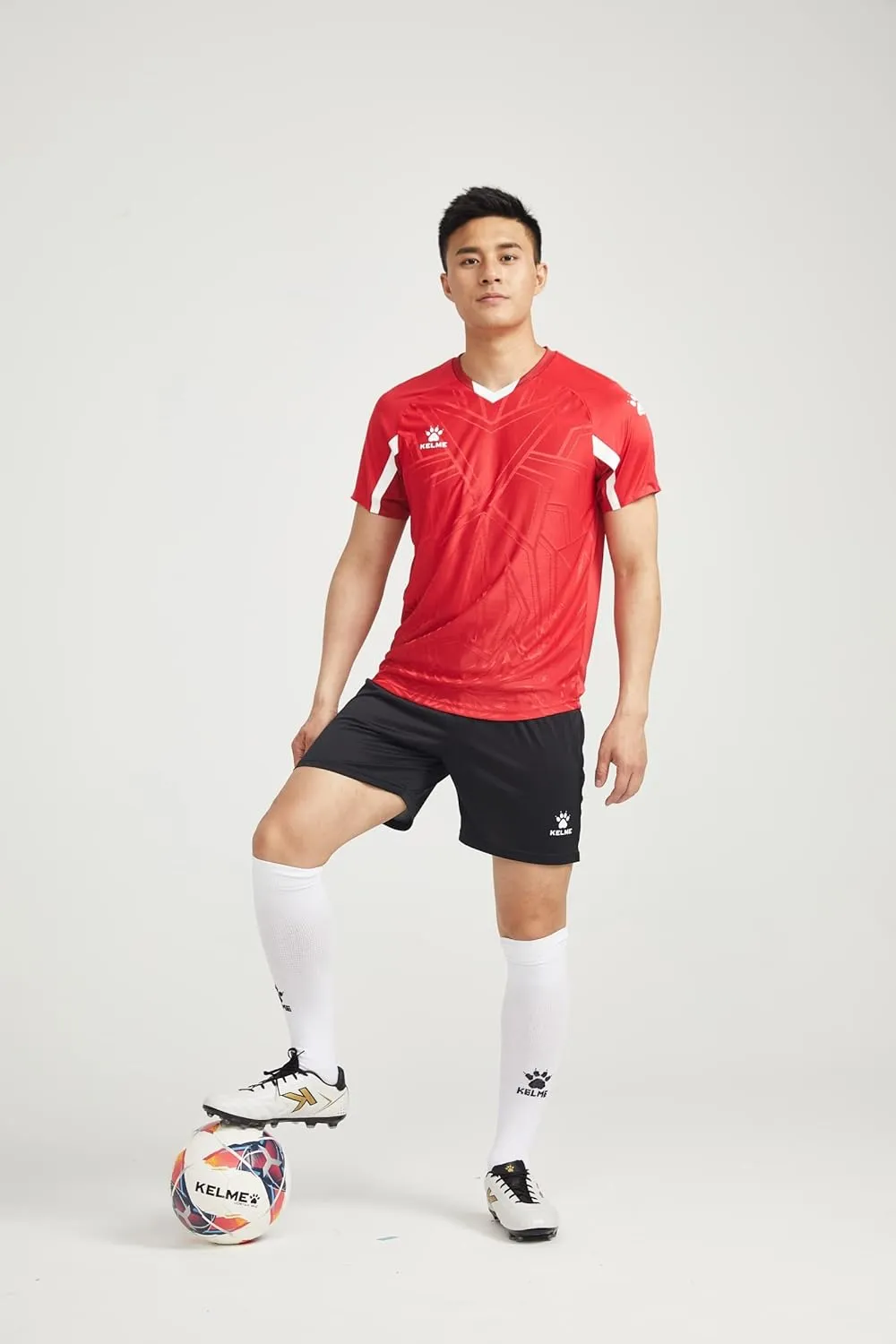KELME Men's Soccer Cleats AG Soccer Turf Shoes Youth Professional Training Football Boots Outdoor Sports Athletic Sneaker