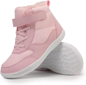 Kids Barefoot Snow Boots for Winter: Minimalist Zero Drop - Wide Toe Box Hiking Boots for Toddler/Boys/Girls