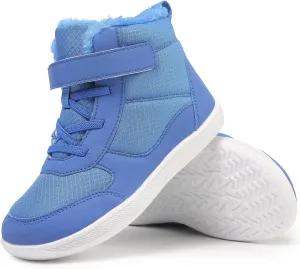 Kids Barefoot Snow Boots for Winter: Minimalist Zero Drop - Wide Toe Box Hiking Boots for Toddler/Boys/Girls