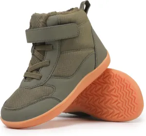 Kids Barefoot Snow Boots for Winter: Minimalist Zero Drop - Wide Toe Box Hiking Boots for Toddler/Boys/Girls