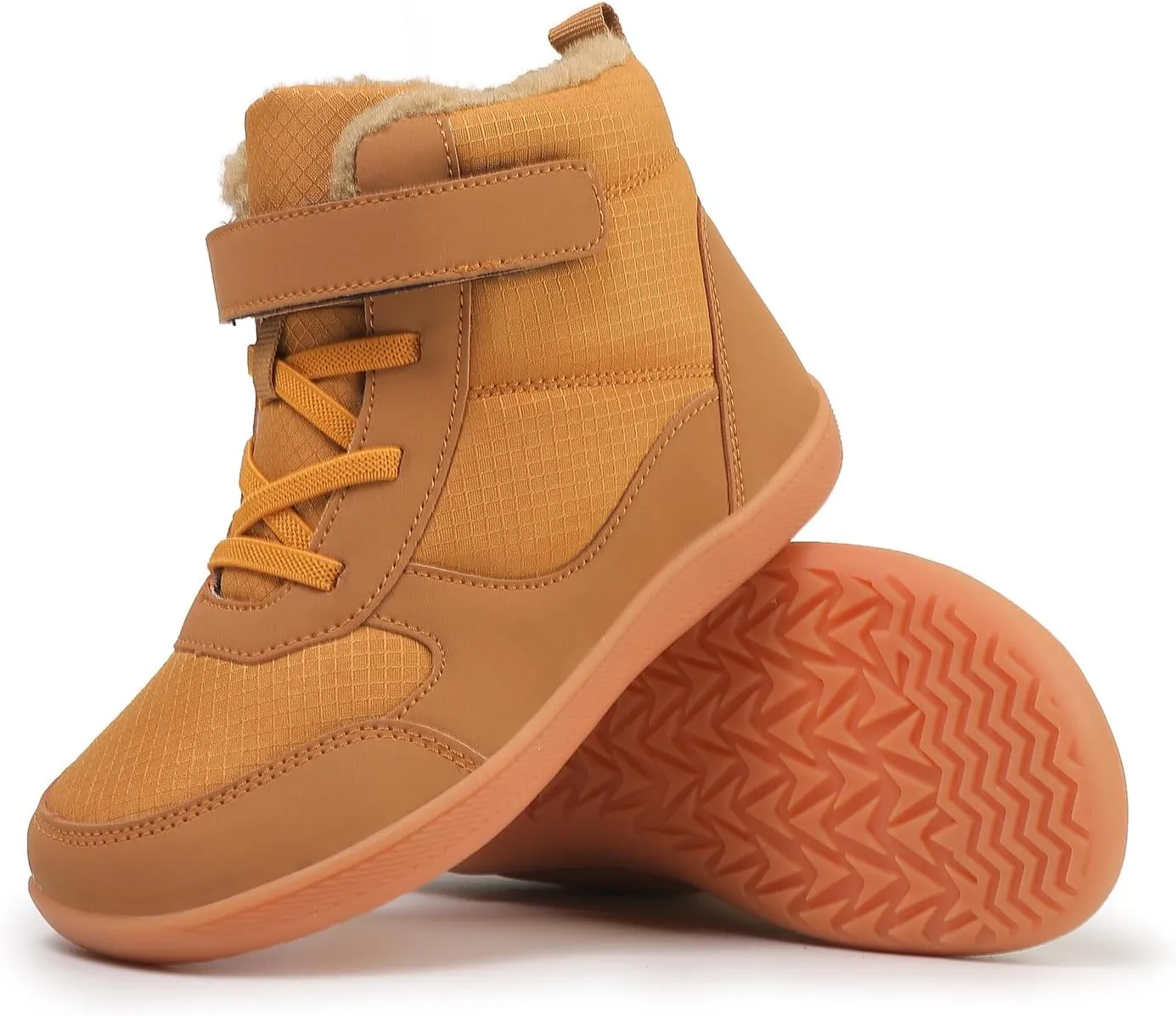 Kids Barefoot Snow Boots for Winter: Minimalist Zero Drop - Wide Toe Box Hiking Boots for Toddler/Boys/Girls