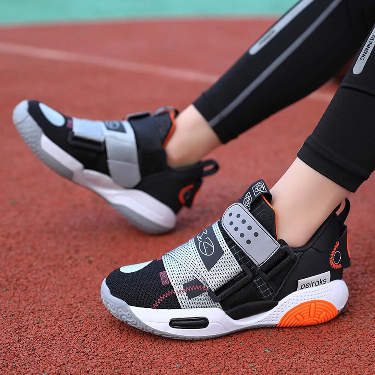 Kid's Basketball Sneakers Comfortable Breathable Non Slip Wear-Resistant They are Suitable for Beginners in Basketball Boys Girls Birthday Gifts