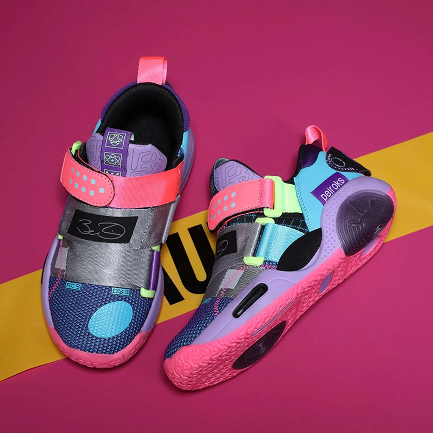 Kid's Basketball Sneakers Comfortable Breathable Non Slip Wear-Resistant They are Suitable for Beginners in Basketball Boys Girls Birthday Gifts