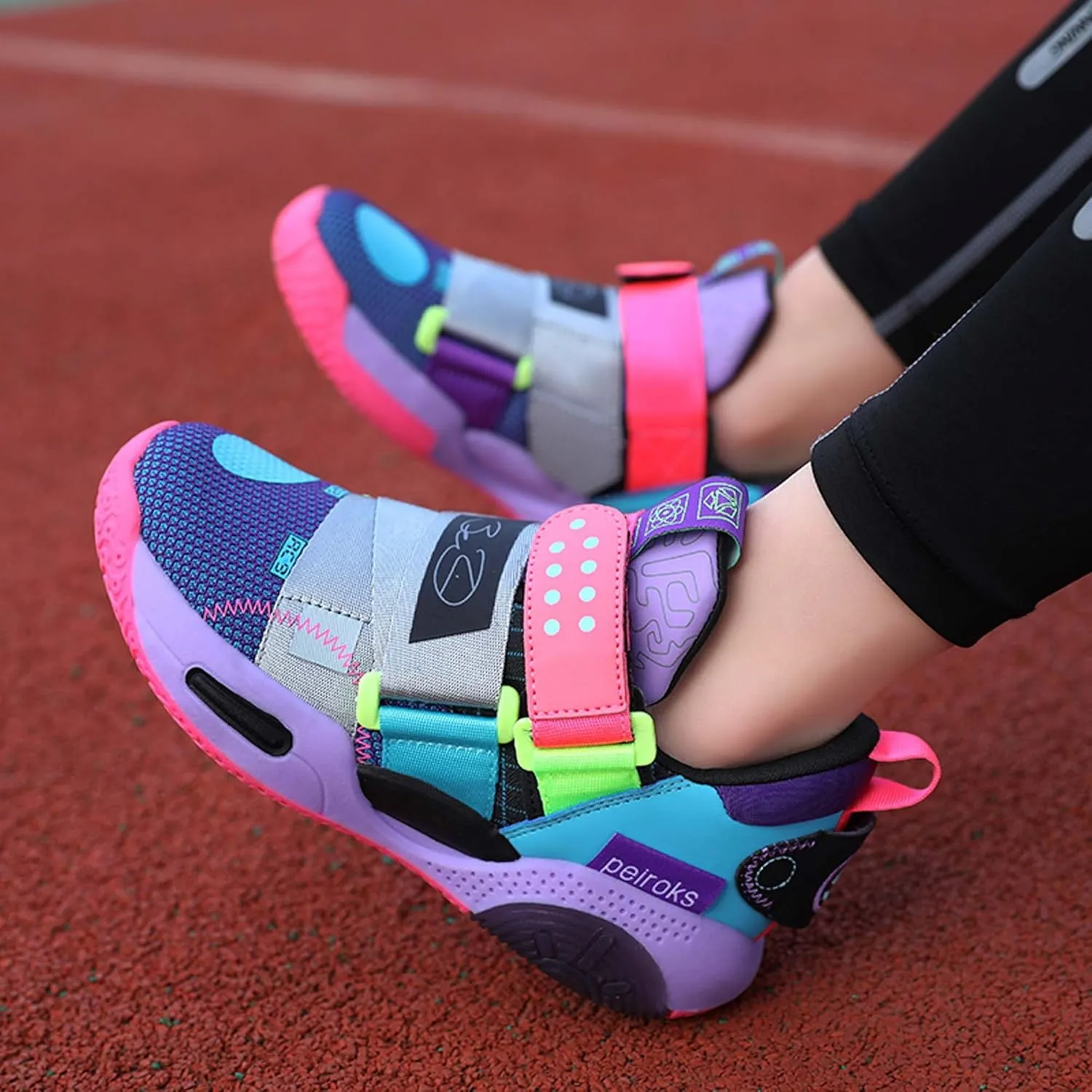 Kid's Basketball Sneakers Comfortable Breathable Non Slip Wear-Resistant They are Suitable for Beginners in Basketball Boys Girls Birthday Gifts