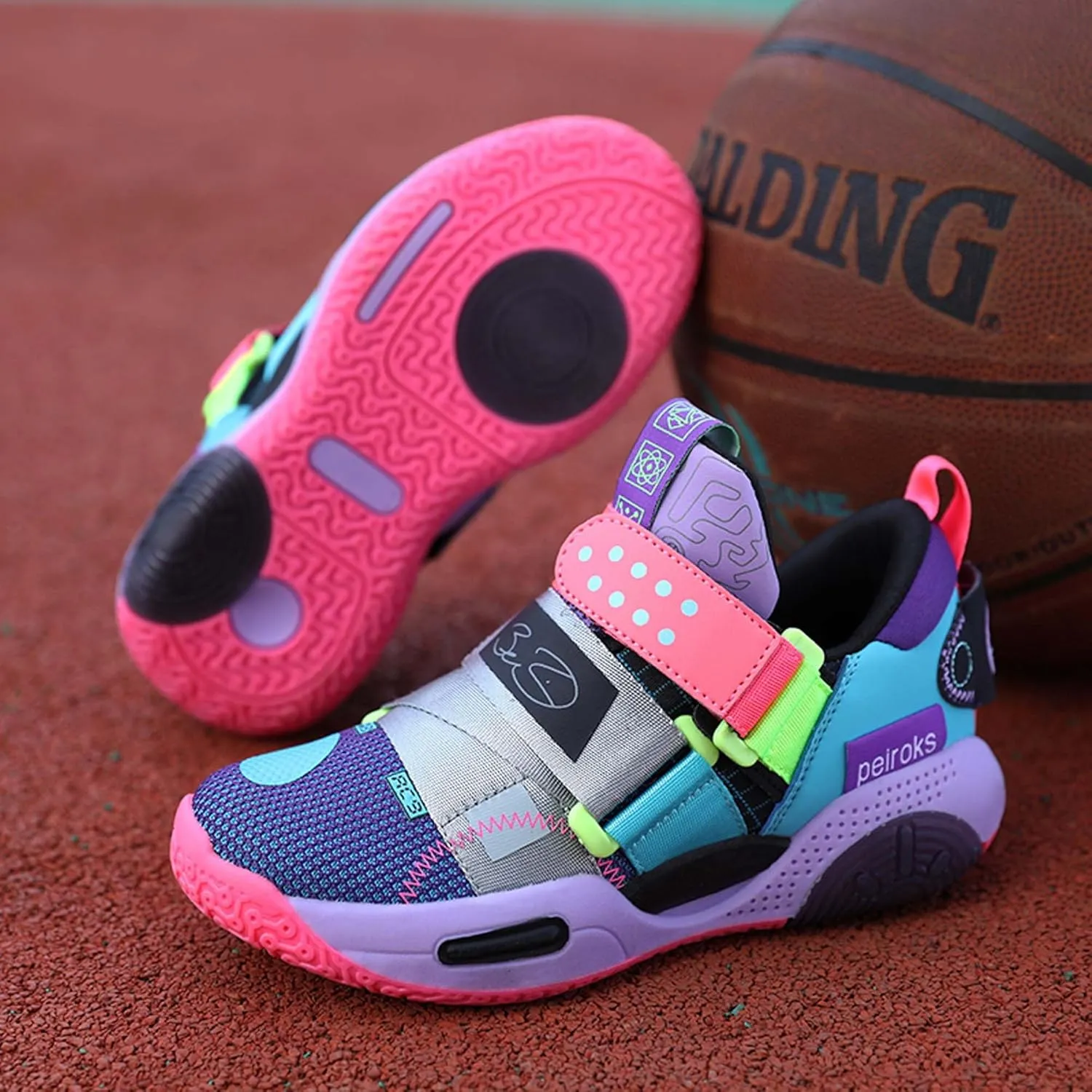Kid's Basketball Sneakers Comfortable Breathable Non Slip Wear-Resistant They are Suitable for Beginners in Basketball Boys Girls Birthday Gifts