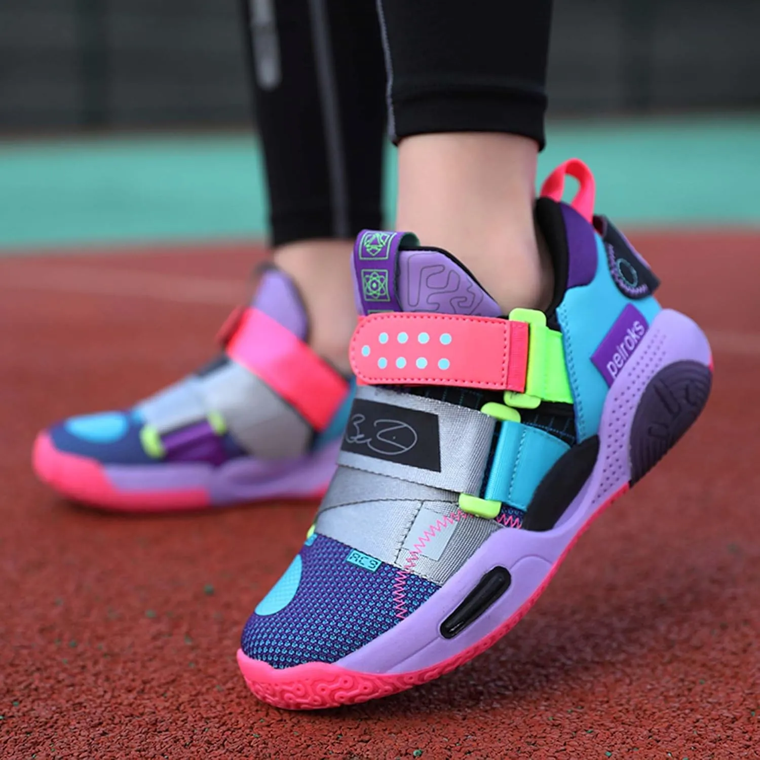 Kid's Basketball Sneakers Comfortable Breathable Non Slip Wear-Resistant They are Suitable for Beginners in Basketball Boys Girls Birthday Gifts