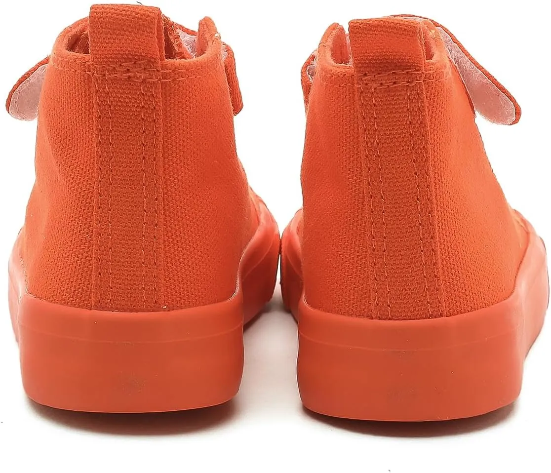 Kids Canvas Shoes Boys Girls High Top Canvas Slip On Sneakers