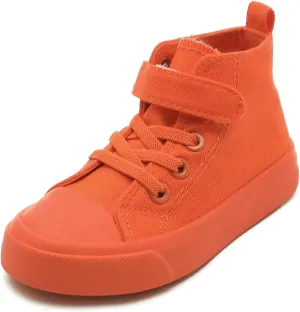 Kids Canvas Shoes Boys Girls High Top Canvas Slip On Sneakers