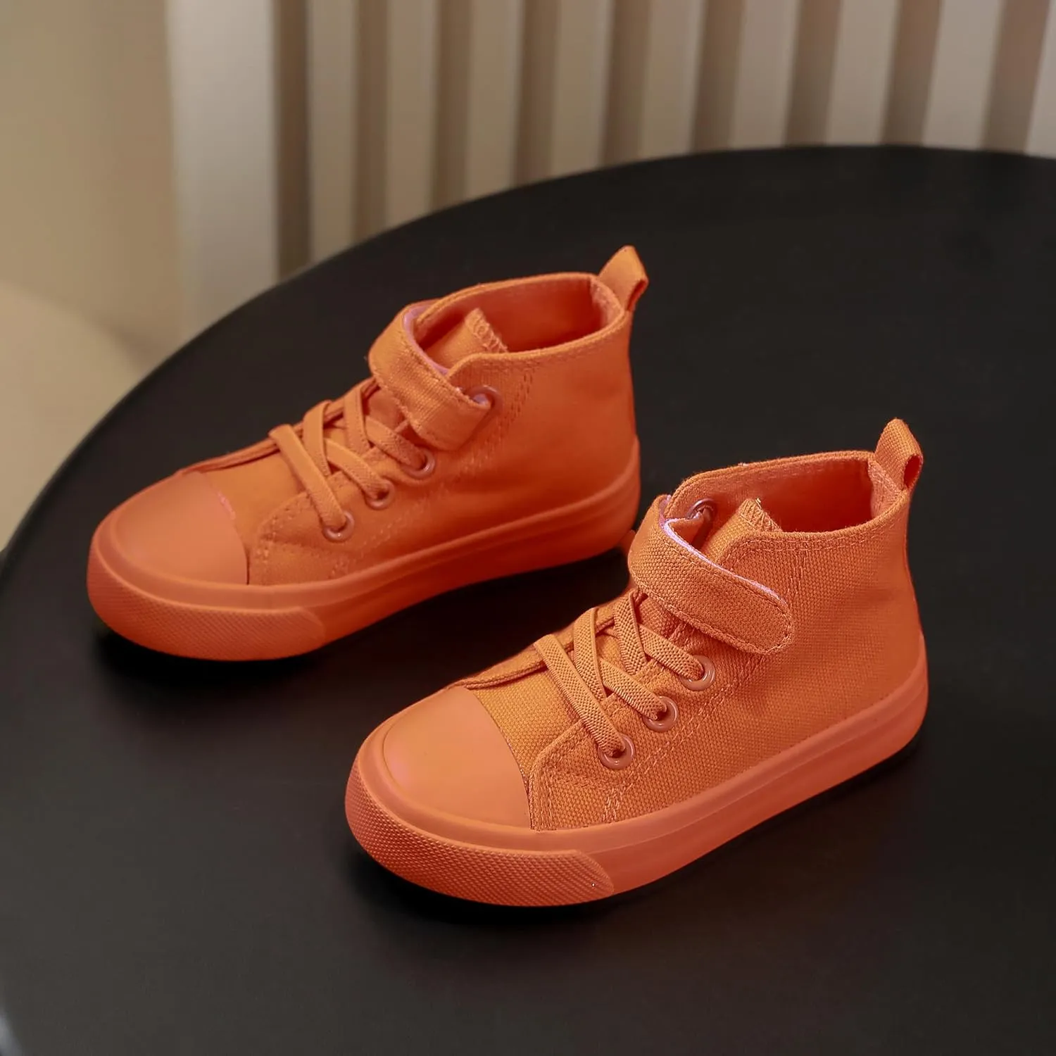 Kids Canvas Shoes Boys Girls High Top Canvas Slip On Sneakers