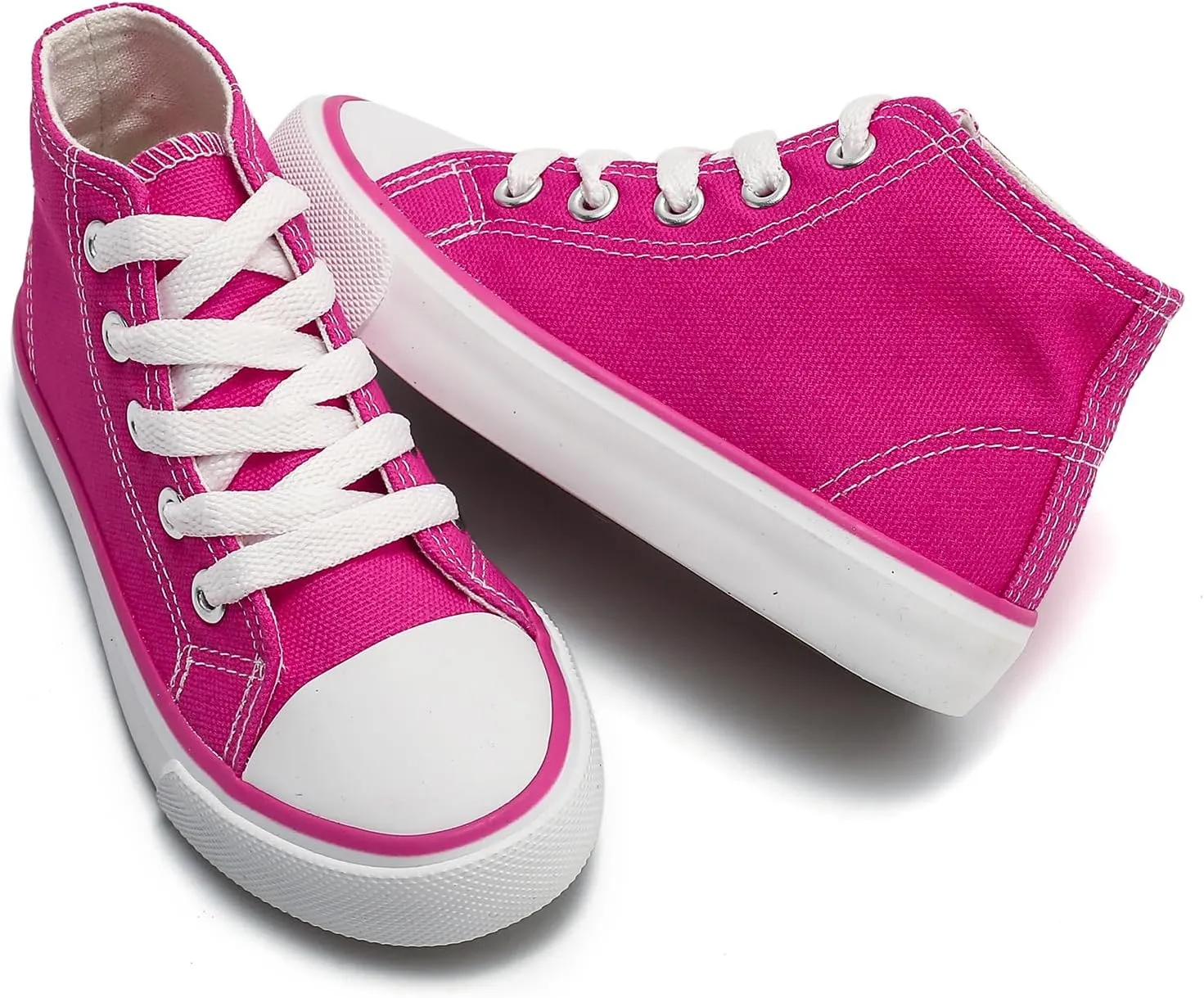 Kids Canvas Shoes Boys Girls High Top Canvas Slip On Sneakers