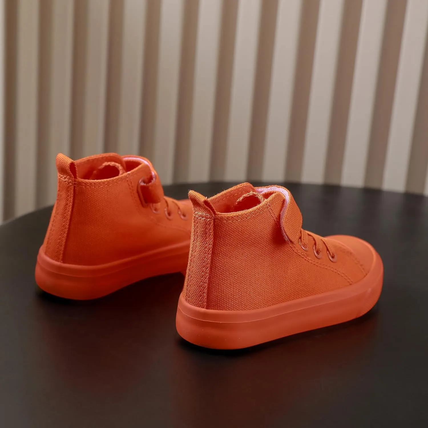 Kids Canvas Shoes Boys Girls High Top Canvas Slip On Sneakers