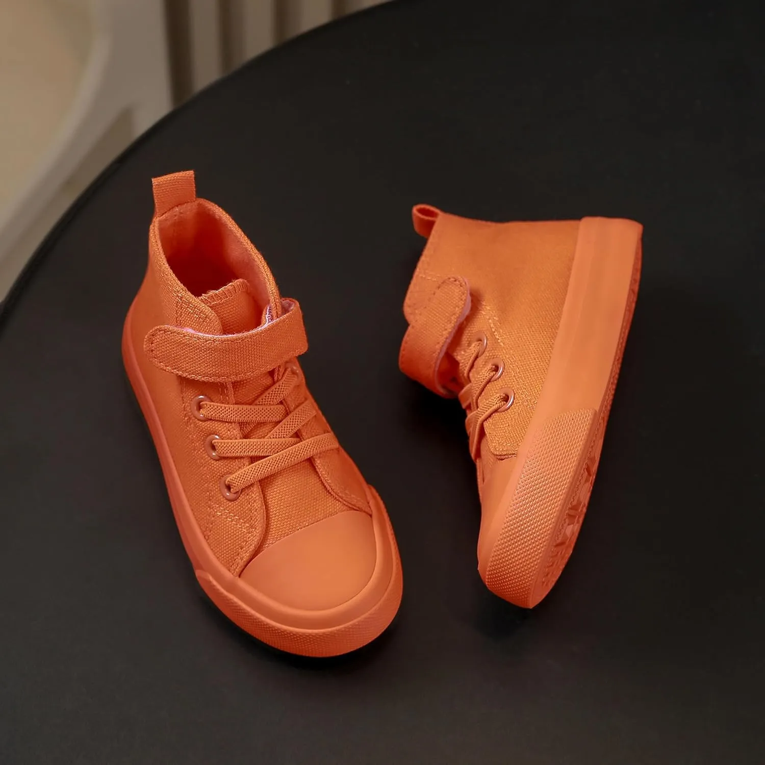 Kids Canvas Shoes Boys Girls High Top Canvas Slip On Sneakers