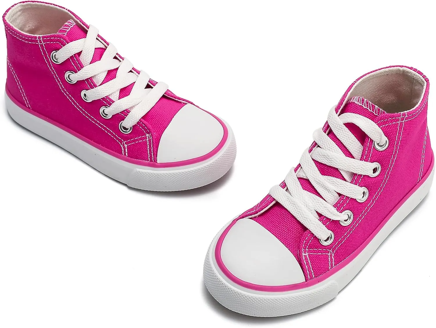 Kids Canvas Shoes Boys Girls High Top Canvas Slip On Sneakers