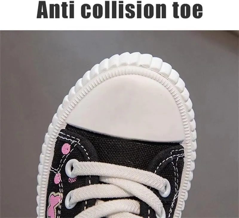 Kids Girl Cartoon Lovely Canvas Shoes for School Walking Running Sport Travel