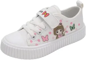 Kids Girl Cartoon Lovely Canvas Shoes for School Walking Running Sport Travel