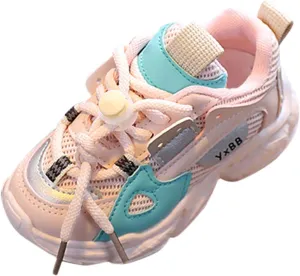Kids Girls Sports Shoes Casual First Outdoor Soft Breathable Athletic Shoes Kids Tennis Running Walking Sneakers