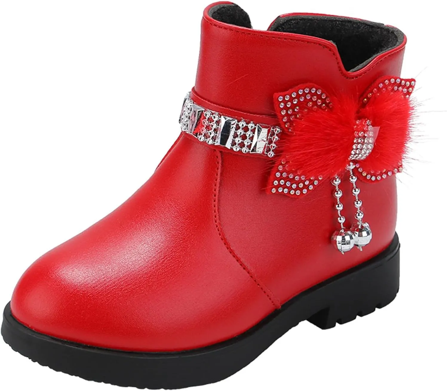 Kids Little Big Girls Boots Lace-Up/Zipper Outdoor Ankle Shoes Ankle Boots Toddler Winter boots Size 2 3 4 5 6 7 8