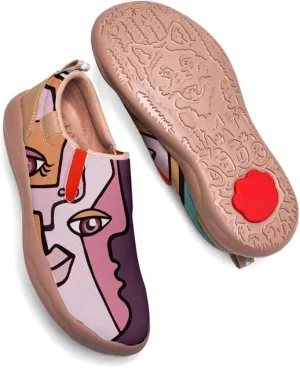 Kids Slip On Travel Shoes Boy Girl Loafers Casual Walking Lightweight Comfort Abstract Art Painted Sneakers (Big Kid/Little Kid/Toddler)