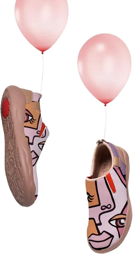 Kids Slip On Travel Shoes Boy Girl Loafers Casual Walking Lightweight Comfort Abstract Art Painted Sneakers (Big Kid/Little Kid/Toddler)