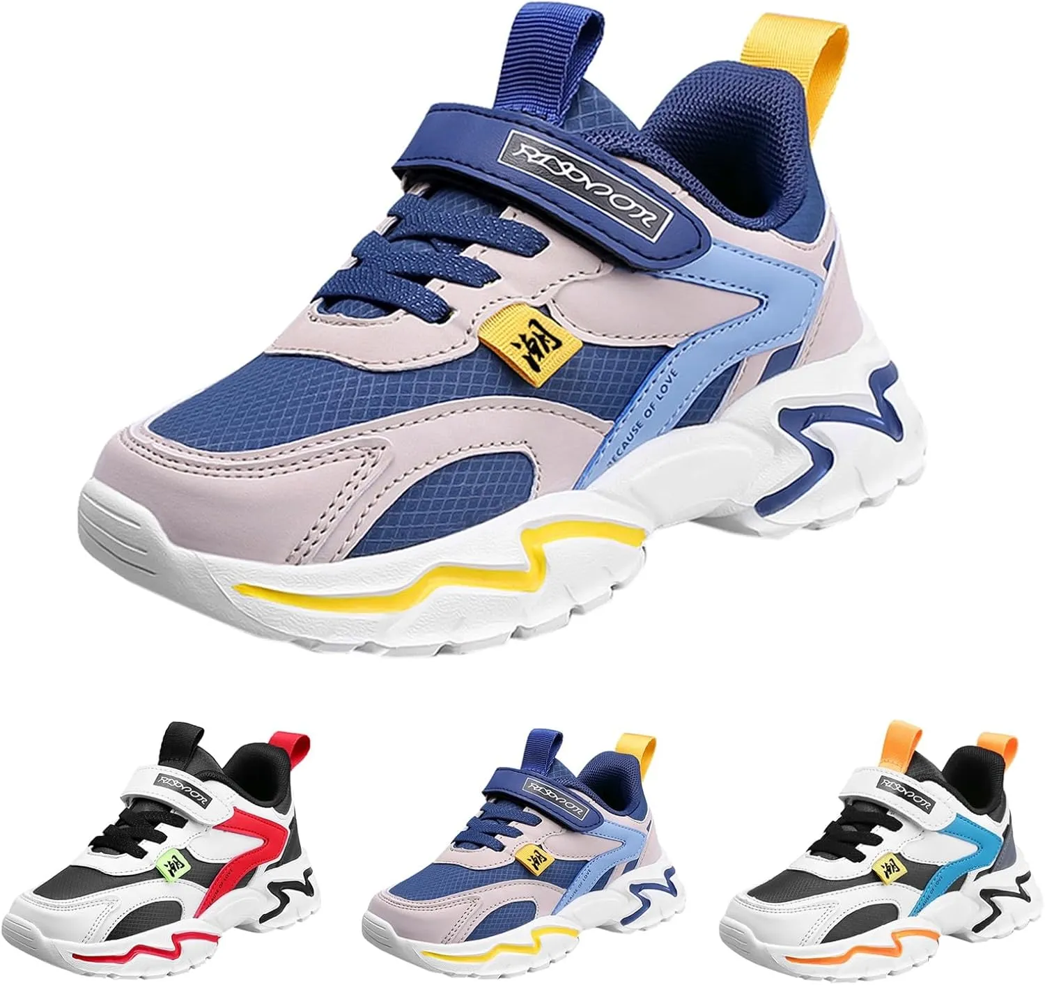 Kids Sneakers for Boys Girls Running Tennis Shoes Lightweight Breathable School Sport Athletic Walking Shoes