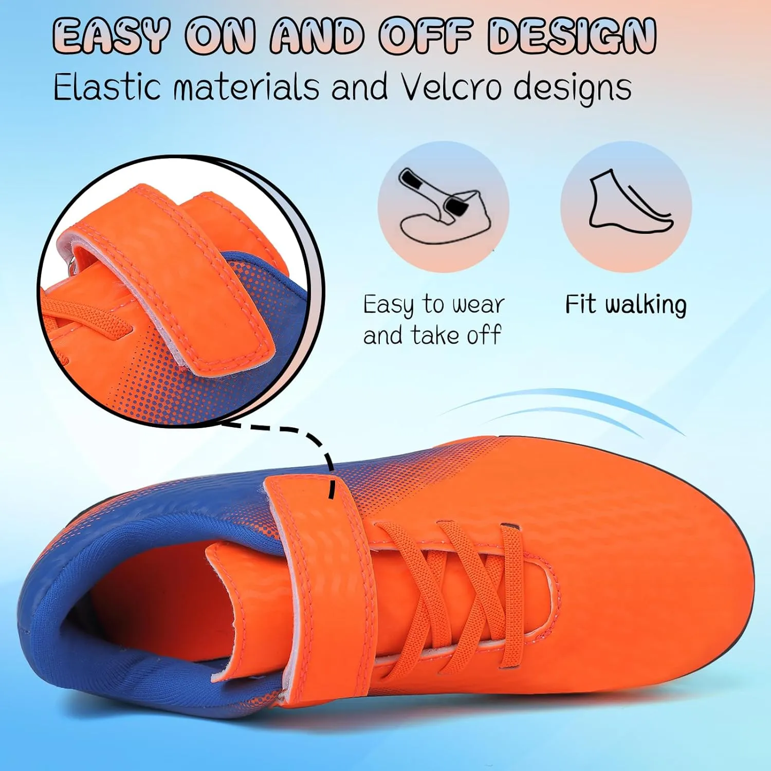 Kids Soccer Cleats Boys Girls Football Cleats Outdoor Indoor Soccer Shoes AG TF