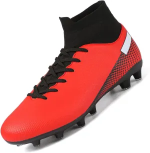 Kids Soccer Cleats Boys Girls Football Shoes Athletic Anti-Slip Outdoor/Indoor Sports Shoes