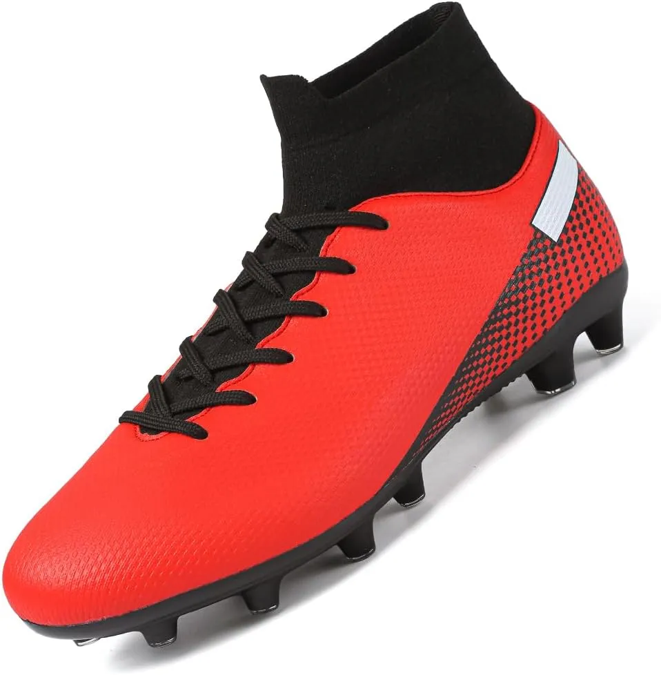 Kids Soccer Cleats Boys Girls Football Shoes Athletic Anti-Slip Outdoor/Indoor Sports Shoes